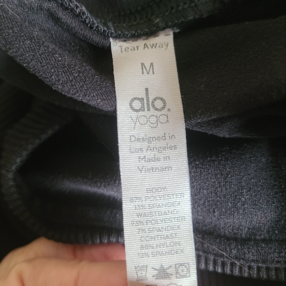 alo yoga high-waist alosoft lounge leggings black size M - Picture 4 of 4